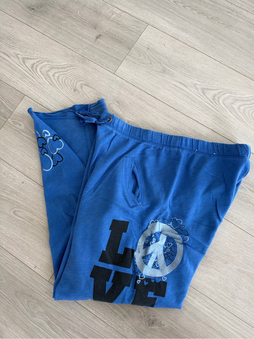 Victoria's Secret Blue Men's Sweatpants with Drawstring - Picture 3 of 3